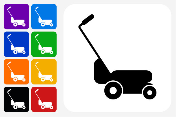 割草机图标方形按钮设置图片下载