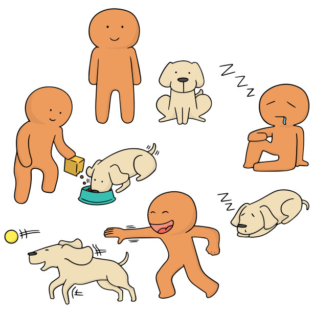 男人和狗图片下载