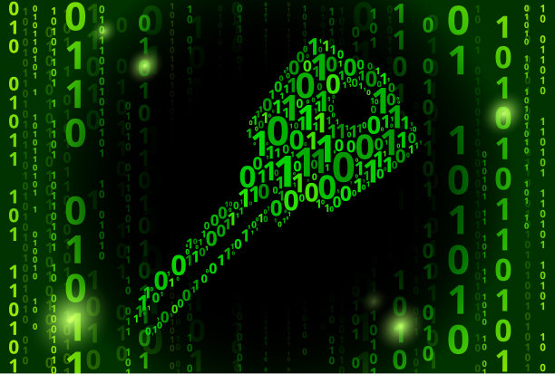 家用钥匙二进制代码矢量图案背景图片下载