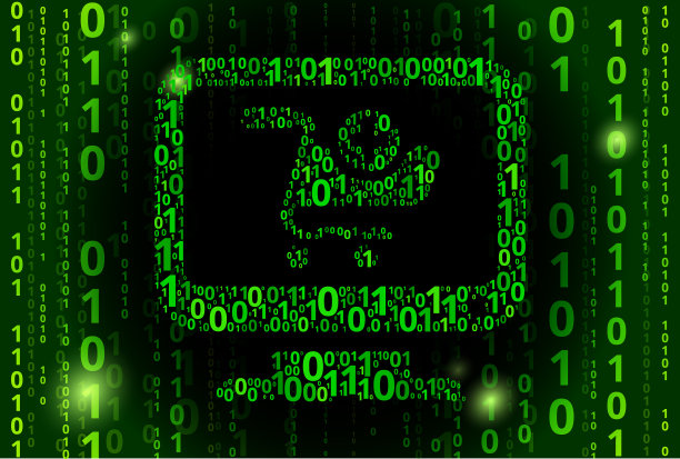 网上购物二进制码矢量模式背景图片下载