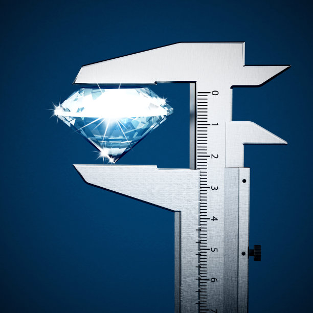 卡尺上的大钻石图片下载
