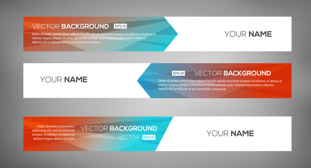 简单的几何横幅07图片下载