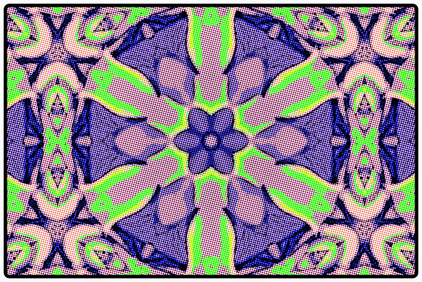 波普艺术风格曼荼罗素材图片