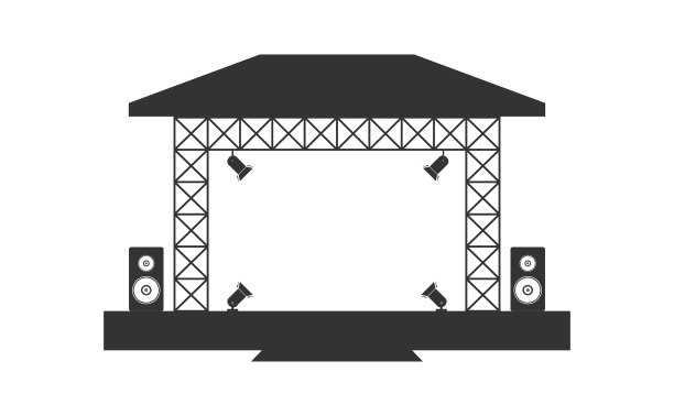 舞台演唱会图标素材图片