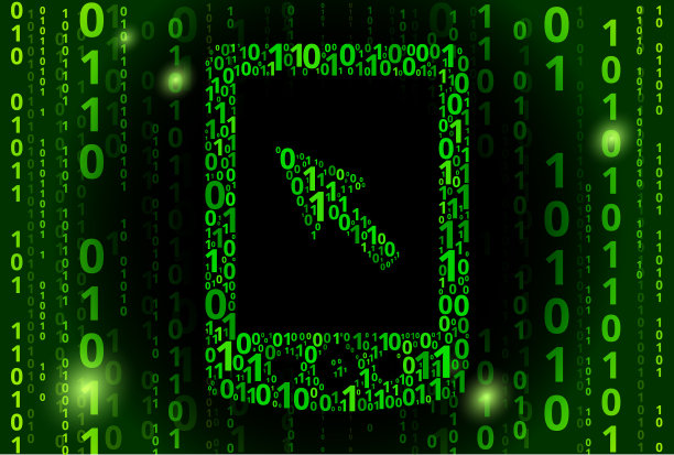 电话二进制码矢量模式背景图片下载