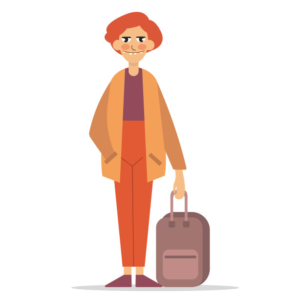 提手提箱的男人图片下载