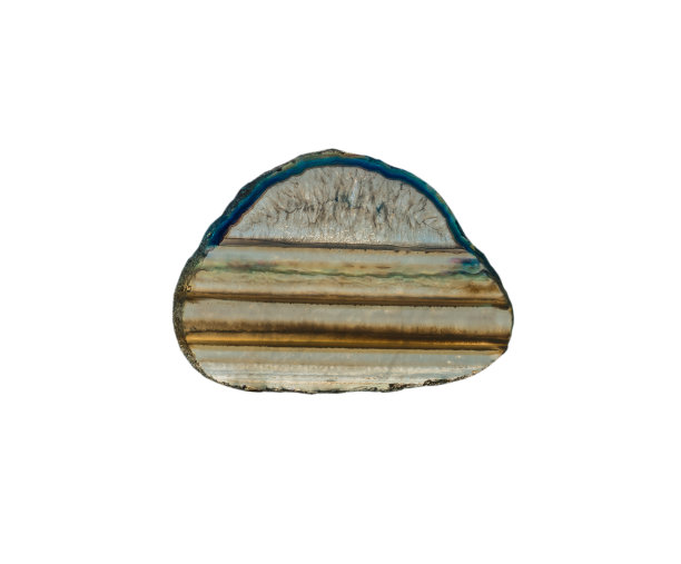 白色背景上的玛瑙晶体片图片下载