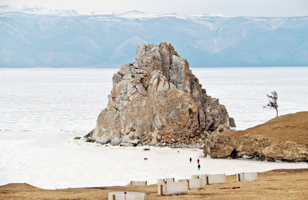 沙曼卡岩的日落时分素材图片