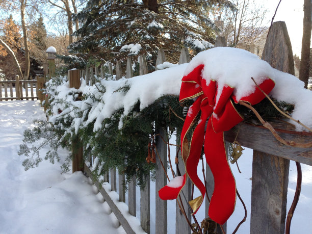 圣诞节栅栏图片下载