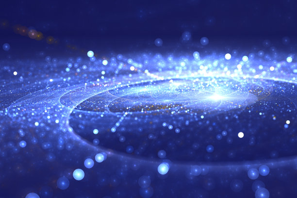 光束抽象的分形图案素材图片