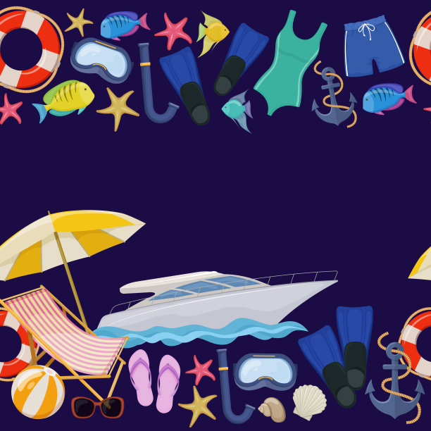 海滩暑假图片下载