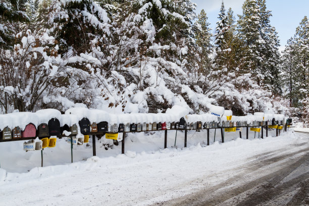 爱达荷州农村的冬天图片下载