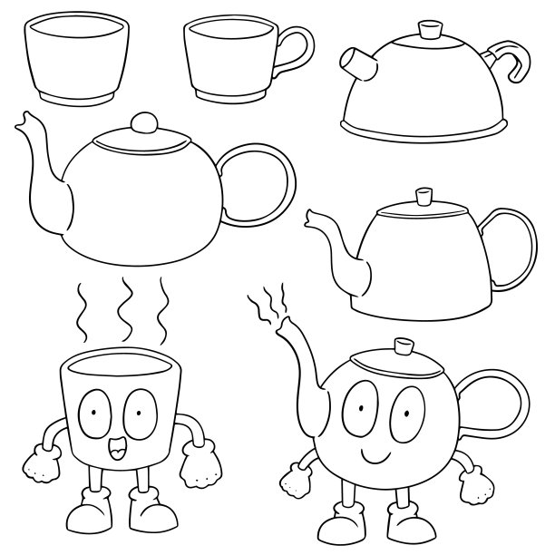 咖啡或茶具图片下载