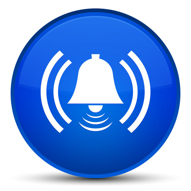 报警图标特殊蓝色圆形按钮图片下载