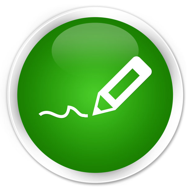 注册图标高级绿色圆形按钮图片下载