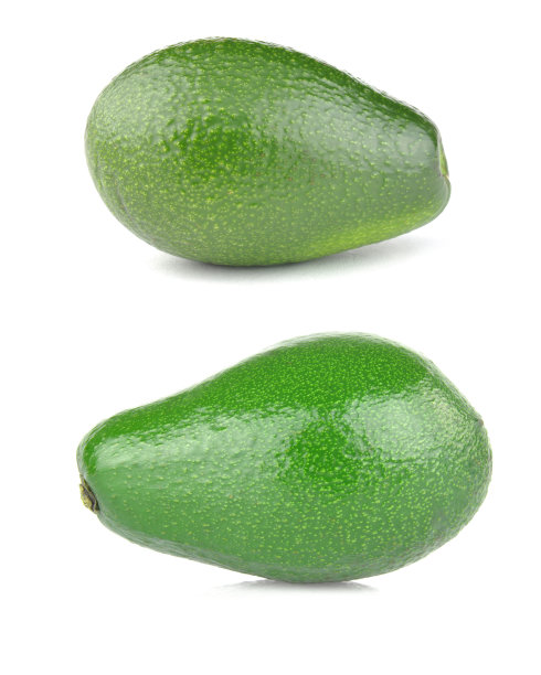 在白色背景上孤立的鳄梨图片下载