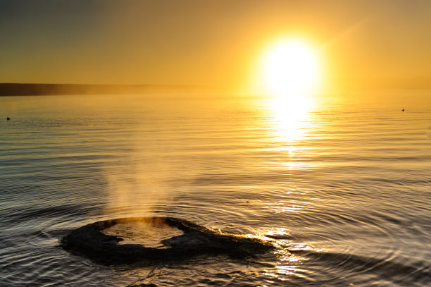 西拇指的日出素材图片