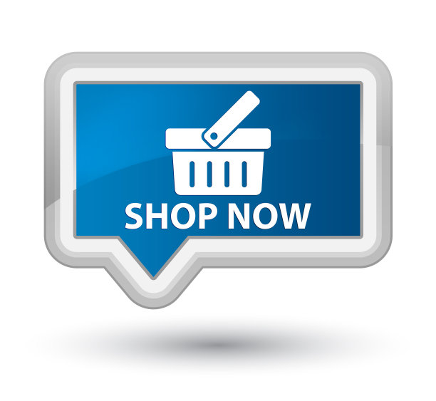 商店现在首要的蓝色旗帜按钮图片下载