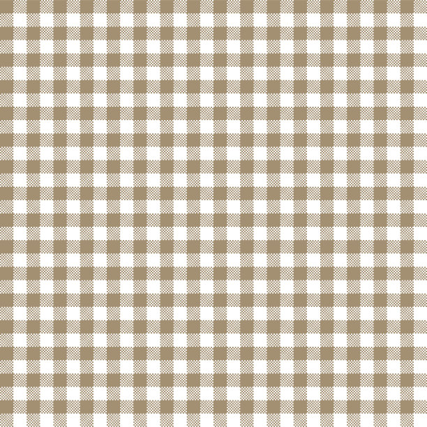 棕棉布无缝图案图片下载