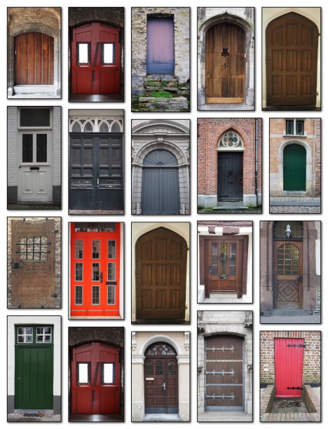 拼贴华丽的门图片下载