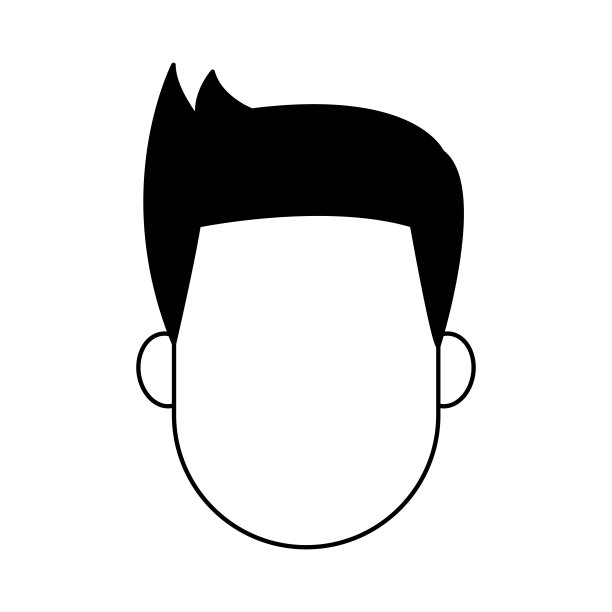 黑白漫画上的无脸男人图片下载