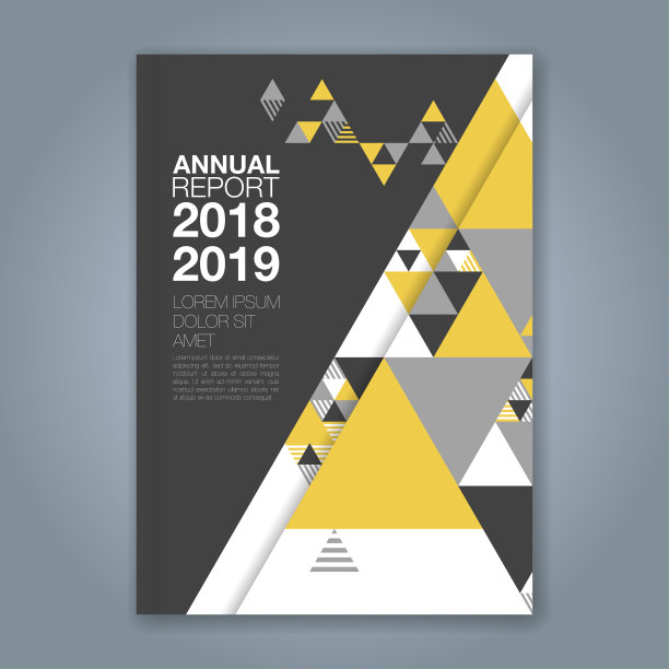 抽象最小几何圆背景为商业年度报告书封面小册子传单海报图片下载