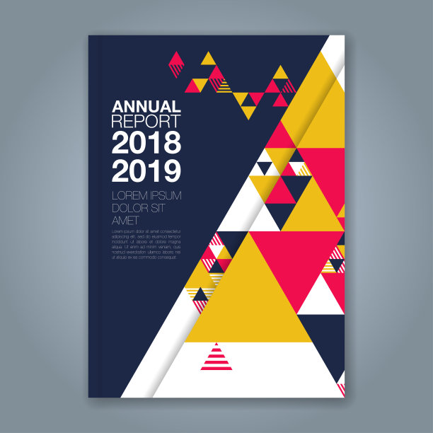 抽象最小几何圆背景为商业年度报告书封面小册子传单海报图片下载