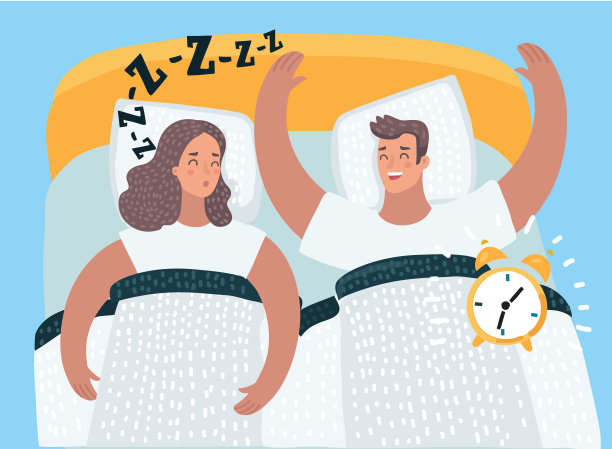 一起睡在床上的夫妇图片下载