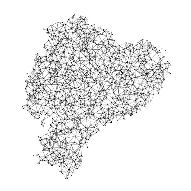 厄瓜多尔地图网络黑白图片下载