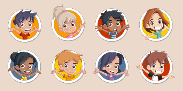 儿童矢量图素材ID：317807196