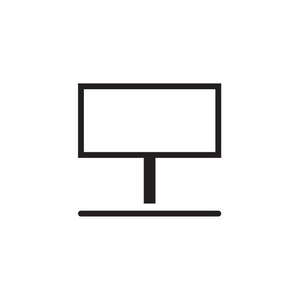 广告牌图标矢量插图，EPS10。图片下载