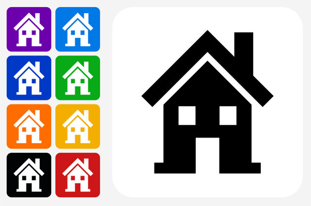 房子图标广场按钮设置图片下载