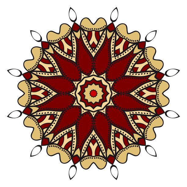 装饰点缀。抗应激治疗模式。矢量插图设计图片下载