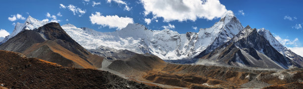 楚雄冰川和阿玛大坂峰景色素材图片