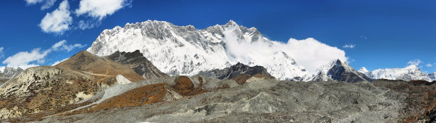 Lhotse峰值的观点素材图片