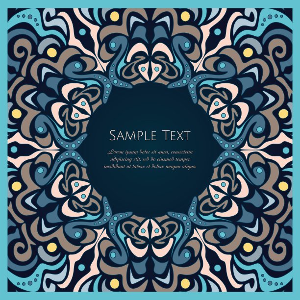 矢量复古名片模板图片下载