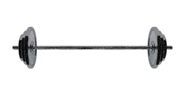 杠铃。孤立在白色背景上。矢量插图。图片下载