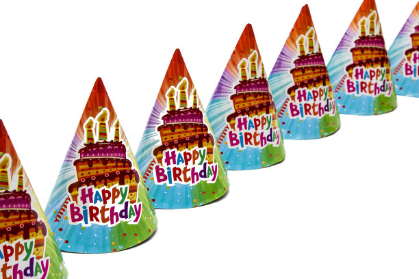 派对帽孤立在白色图片下载