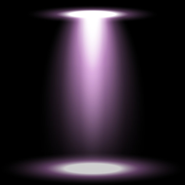 聚光灯辉光效果，光束，紫色图片下载