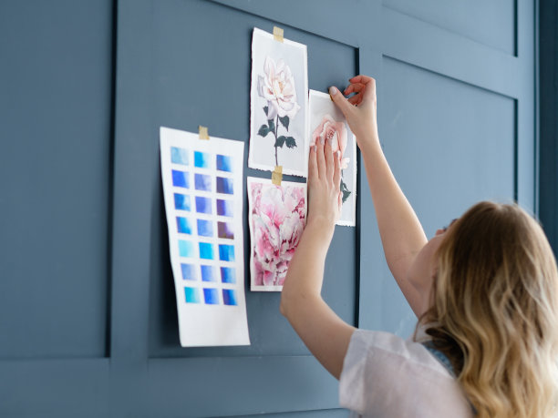 美术画水彩色块染料创意绘画图片下载