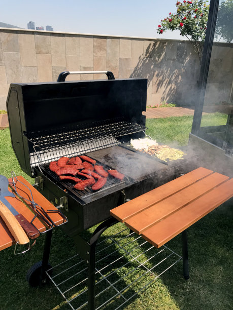 烧烤乐趣在花园里图片下载