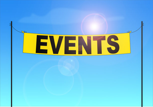 事件中的黄色横幅概念图片下载