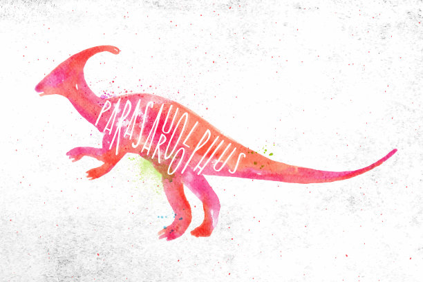 恐龙parasaurolophus生动图片下载
