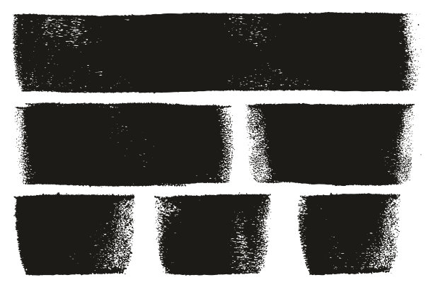 油漆辊粗线条高细节抽象矢量线和背景设置108图片下载