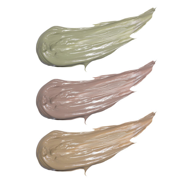 天然粘土面膜隔离白色。化妆产品样本图片下载