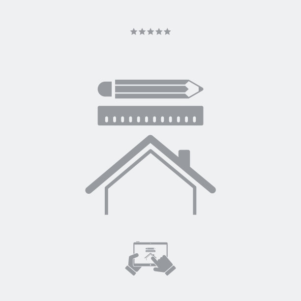 房子设计-矢量网络图标图片下载