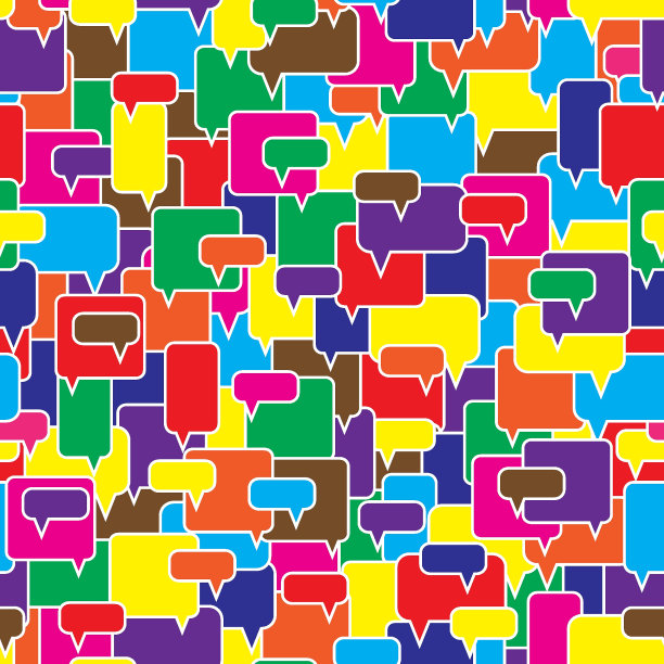 言语气泡无缝模式。图片下载