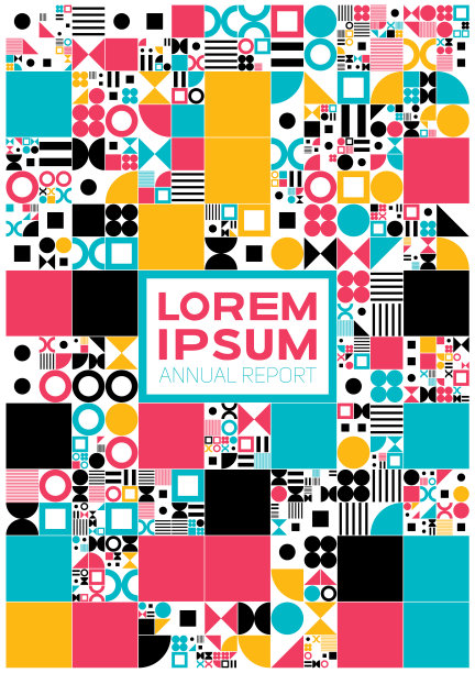 矢量彩色最小覆盖程序设计。未来简约布局。概念的生成背景。期刊或书籍封面模板。eps10图片下载