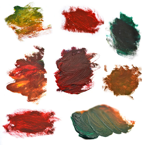 在白纸上设置彩色笔触图片下载