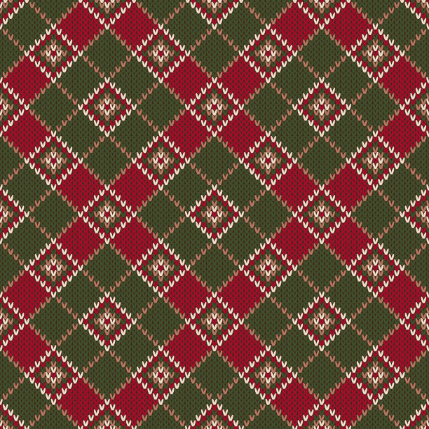 针织羊毛衫设计。针织毛衣图案设计或十字绣方案素材图片